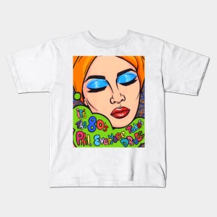 80s Comic Girl Kids T-Shirt